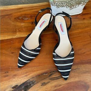 Spazimoda VERO CUOIO Italian sling backs NWOT